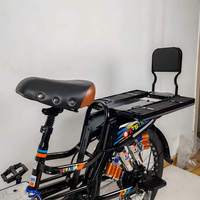 Vélo électrique de livraison de nourriture avec une autonomie de 60 km, 15AH 20AH, porte-bagages arrière, grand écran LCD