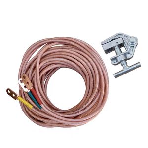 Alambre de seguridad de tierra de alto voltaje Abrazadera de cobre telescópica Varilla de puesta a tierra con alambre de cobre de 50mm - Product Image 2
