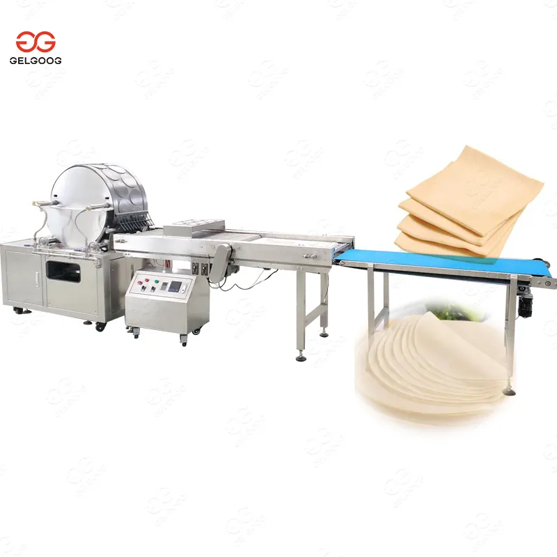 Commercial Electric Automatic Ethiopian Lumpia Wrapper Maker Spring Roll Making Injera Machine