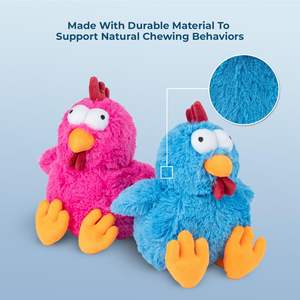 Toptan en iyi Pet malzemeleri cluck tavuk kırışık peluş köpek oyuncaklar yavru çiğnemek oyuncaklar diş çıkarma çiğnemek için karikatür şeklinde peluş dayanıklı - Product Image 5