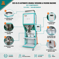 Machine de pesage et de remplissage semi-automatique pour riz en sacs plastiques de 0,5 kg, 1 kg, 2 kg, 5 kg, avec pesage, remplissage et thermoscellage
