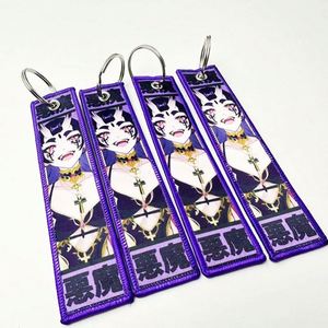 Llavero estilo anime de terror, llaveros bordados de doble cara, llaveros tipo Jet Tag de anime, inventario - Product Image 2