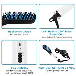 <strong>Beard</strong> <strong>Straightener</strong> for Men, Multifunctional Electric Hot Comb and <strong>Beard</strong> Straightening Brush Hair Straightening Comb - Product Image 4