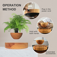 HCNT Pot bunga Bonsai magnet, Pot tanaman mengapung dekorasi rumah keren hadiah Natal