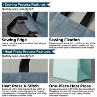 Sac de courses pliable personnalisé en polypropylène non tissé, robuste, avec poignée, pour vêtements, chaussettes et cadeaux, vente en gros