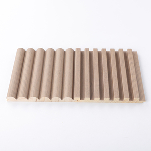 WPC chống cháy không thấm nước thương mại hiện đại Side Board slat wainscote Ốp trang trí tấm Tường - Product Image 3