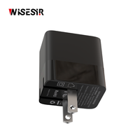 Adaptateur secteur USB-C WISESIR 30W GaN à charge rapide PD 3.0 avec protection OTP pour téléphones Android