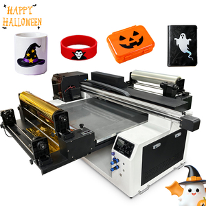 9060混合紫外DTF打印机，带清漆XP600打印头卷对卷平板紫外打印机，适用于丙烯酸金属玻璃手机外壳 - Product Image 2