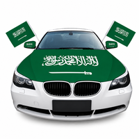 Bendera Penutup Mobil Serat Poliester Berkualitas Tinggi Dapat Disesuaikan untuk Berbagai Acara Olahraga dan Tersedia di Arab Saudi.