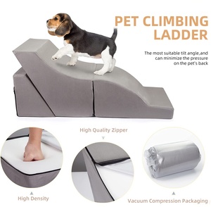 Trending <strong>Products</strong> 2025 New Arrivals <strong>Pet</strong> Supplies High Density Foam Dog Stairs for High <strong>Beds</strong> with Foldable <strong>Pet</strong> Steps Anti-slip - Product Image 2