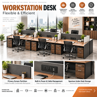 Ensemble complet de mobilier de bureau professionnel avec bureaux de direction, postes de travail, tables de conférence, réceptions et armoires