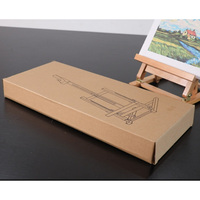 Support de toile de bureau en bois de hêtre naturel de qualité supérieure avec patins antidérapants en caoutchouc pour tableaux, photos et œuvres d'art