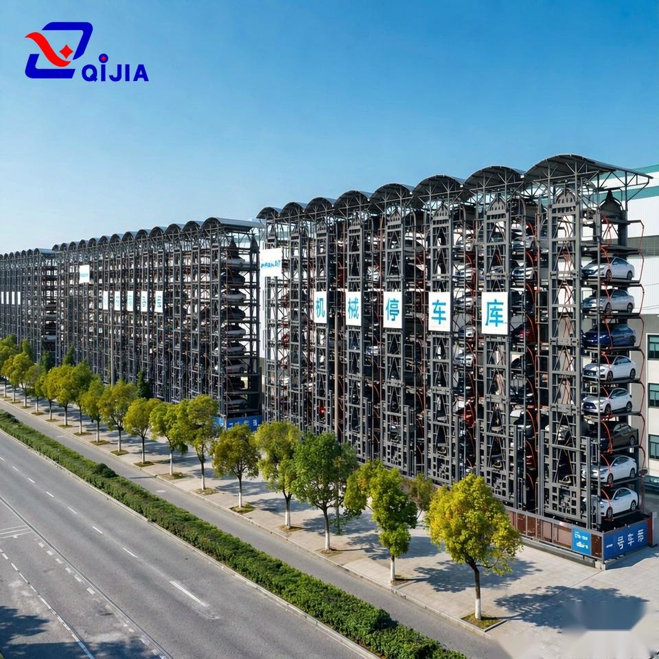 Durable Vertical Circulation Rotary Parking Tower for City Projects ...