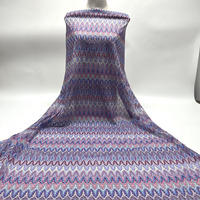 Tissu tricoté jacquard teint en fil, ajouré, multicolore, idéal pour les robes d'été pour femmes - Meilleures ventes