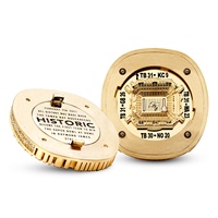 Boîte cadeau pour anneaux de football classiques plaqués or 24 carats avec diamants Linghu Custom 2020-2021 NFL Tom Brady Tampa Bay Buccaneers