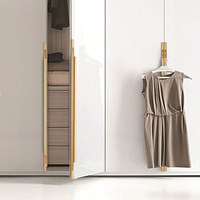 Poignées de tiroir de placard en aluminium doré sur mesure, longueur 96 mm - 1000 mm, vente en gros