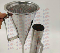 Viscosímetro de Embudo Marsh, Embudo de Acero Inoxidable, Vaso Medidor