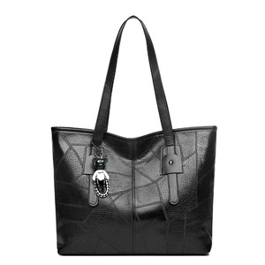 Brown <b>Large</b> Capacity Tote <b>Bag</b> PU Leather Shoulder Handbag Zipper Closure Vintage Women Shopper for Daily Travel - Product Image 3
