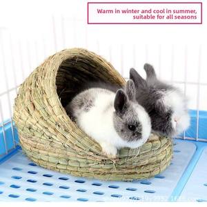 <span class=keywords><strong>Nid</strong></span> de lapin en herbe, château en herbe, maison en herbe, abri chaud de taille moyenne pour hamster, cochon d'Inde, fournitures pour animaux de compagnie, <span class=keywords><strong>nid</strong></span> de pigeon, vente en gros - Product Image 4