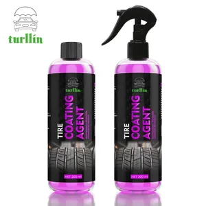 Turllin Manufacturer Customized Logo Tyre Shine Restore Spray Wheel Re-black Glossy Coating tire coating agent