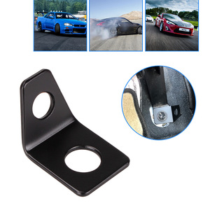 Soporte de montaje de metal en forma de L para cinturón de seguridad de coche, para instalación de cinturón de seguridad, negro BAG062 - Product Image 5