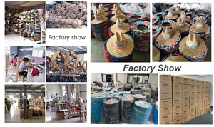 Nhân viên cứu hộ màu rơm Mỹ Cờ Mũ Rơm cho nam giới biểu tượng tùy chỉnh rộng vành đen thân thiện với môi có thể gập lại unisex người lớn nhân vật - Product Image 5