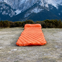 Matelas de couchage gonflable pour le camping, lit d'appoint pliable portable pour la maison, la randonnée en plein air, en polyester, ouverture automatique