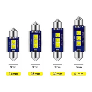 หลอดไฟ LED C5W รุ่นใหม่ 3535 3SMD Festoon ขนาด 31 มม. 36 มม. 39 มม. 41 มม. หลอดไฟ LED C10W สำหรับไฟโดมในรถยนต์ Canbus ไฟอ่านหนังสือภายในรถยนต์ 12-24V - Product Image 5