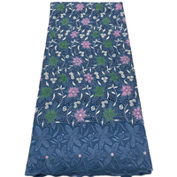 Dentelle suisse verte NI.AI, nouvelle collection, dentelle en coton de haute qualité avec broderie florale en voile et pierres, pour mariage et fête