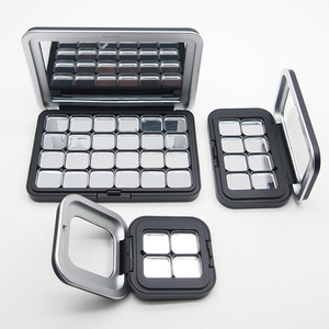 Eyeshadow Palette With Magnetic Mirror And Refillable Compartments For <b>Makeup</b> Storage And DIY Blush Highlighter Contouring - Product Image 2