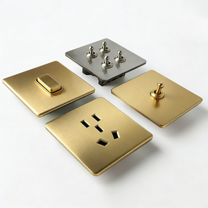 Interruptor de pared de latón Niva personalizado de fábrica, panel de acero inoxidable, estándar UK EU US, mecanizado CNC y para mecanizado - Product Image 3