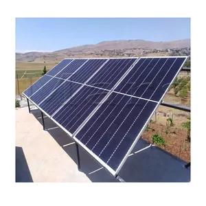 离网5KW 10KW太阳能系统，单色和聚系列全黑太阳能电池板系统，适用于家庭