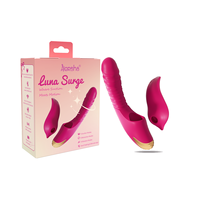 9-Frequenz Wasserdichter Vibrator mit Vaginaler Erwärmung, Saugfunktion und Einziehbarer Kombination für Weibliche Masturbation