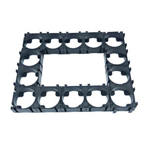 Accessoires pour batterie, support en plastique noir, matériau ABS+PC ignifuge, support de batterie 18650 1x2 - Product Image 6