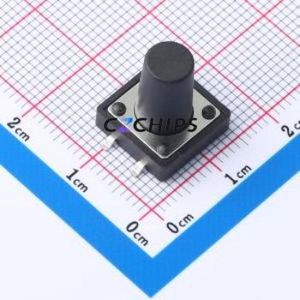 KH-12X12X14H-SMT-<b>D</b> Tactile Switch SMD,12x12mm Switch ( Switch Length: 12mm )( Switch Width: 12mm )( Switch Height: 14mm ) - Product Image 1