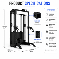 Rack de Squat Multifonctionnel en Acier Inoxydable avec Pile de Poids de 70 kg*2, Couleur et Marque Personnalisables - Équipement de Fitness pour Salle de Sport
