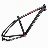 Cadre de VTT en alliage d'aluminium Hardtail 26 27,5 29 pouces avec frein à disque, boîtier de pédalier fileté, supports de porte-bidon, soudure, logo OEM personnalisé