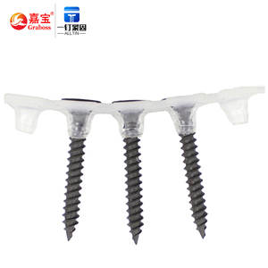 Alçı levha tavan vidalar düz kafa çapraz oluk alçıpan vidalar karbon çelik GB siyah plastik şerit colcolalçıpan vidalar - Product Image 6