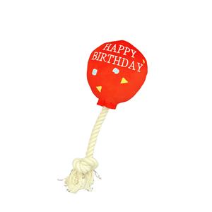 Jouet en peluche en forme de <span class=keywords><strong>ballon</strong></span> d'anniversaire <span class=keywords><strong>pour</strong></span> <span class=keywords><strong>chien</strong></span> <span class=keywords><strong>avec</strong></span> <span class=keywords><strong>corde</strong></span> en coton et remplissage recyclé - Product Image 5