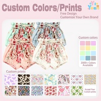 Shorts Florales para Niñas al por Mayor de Fábrica, Cintura con Cordón, Secado Rápido, para Playa y Surf, OEM, Color y Logotipo Personalizables