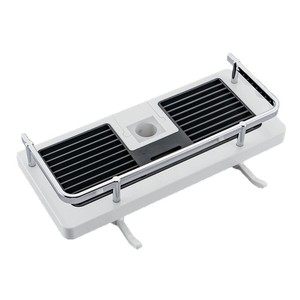 <b>Shower</b> <b>Head</b> Storage Rack Rectangular Wall Mounted No Drilling Required Bathroom Shelf Corner Mount Single Layer - Product Image 3