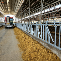 Clôture d'alimentation pour bétail à verrouillage automatique avec contrôle centralisé et déverrouillage rapide