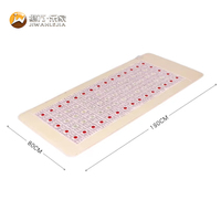 Surmatelas chauffant en pierre d'améthyste Jiwan Lejia Couture, décoration d'intérieur somptueuse, accessoire de literie de luxe