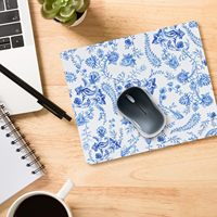 Tapis de souris confortable pour le bureau, design floral imprimé, taille personnalisée pour l'espace de travail