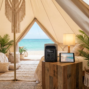 Générateur Delt3 1024Wh 1800W LiFePO4, charge rapide en 45 min, fonction UPS, source d'alimentation pour panne de courant à domicile, camping, stand - Product Image 3