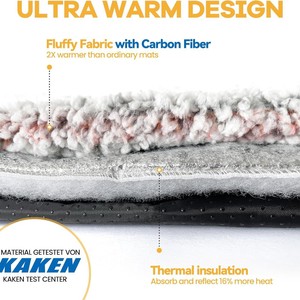 En perro enchufe de invierno almohadilla de calefacción perrera nido inalámbrico autocalentamiento moderno sólido ecológico 100% algodón manta eléctrica para mascotas - Product Image 3