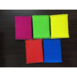 แผ่นขัดทรงสี่เหลี่ยม A-033 แผ่นทำความสะอาดซุปเปอร์ดูดซับ สำหรับหม้อ กระทะ ชาม หลากสี ไม่ป้องกันรังสียูวี - Product Image 1