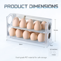 Boîtes de rangement transparentes sans BPA, porte-œufs en acrylique, contenants de stockage alimentaire en acrylique hermétiques