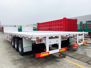 Nuevo Remolque de Plataforma Plana de Acero de 3 Ejes Personalizable Directo de Fábrica para Transporte de Contenedores de 40 pies con Suspensión Mecánica - Product Image 2