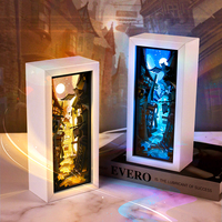 Dropshipping Lampe en papier sculpté d'anime Hary Diagonalley, lampe de nuit LED 3D, boîte à ombre encadrée, art en papier découpé au laser, lampe de nuit d'anime